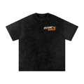 FLYIN' SOLO Logo Snow Washed Oversized Cotton T-Shirt