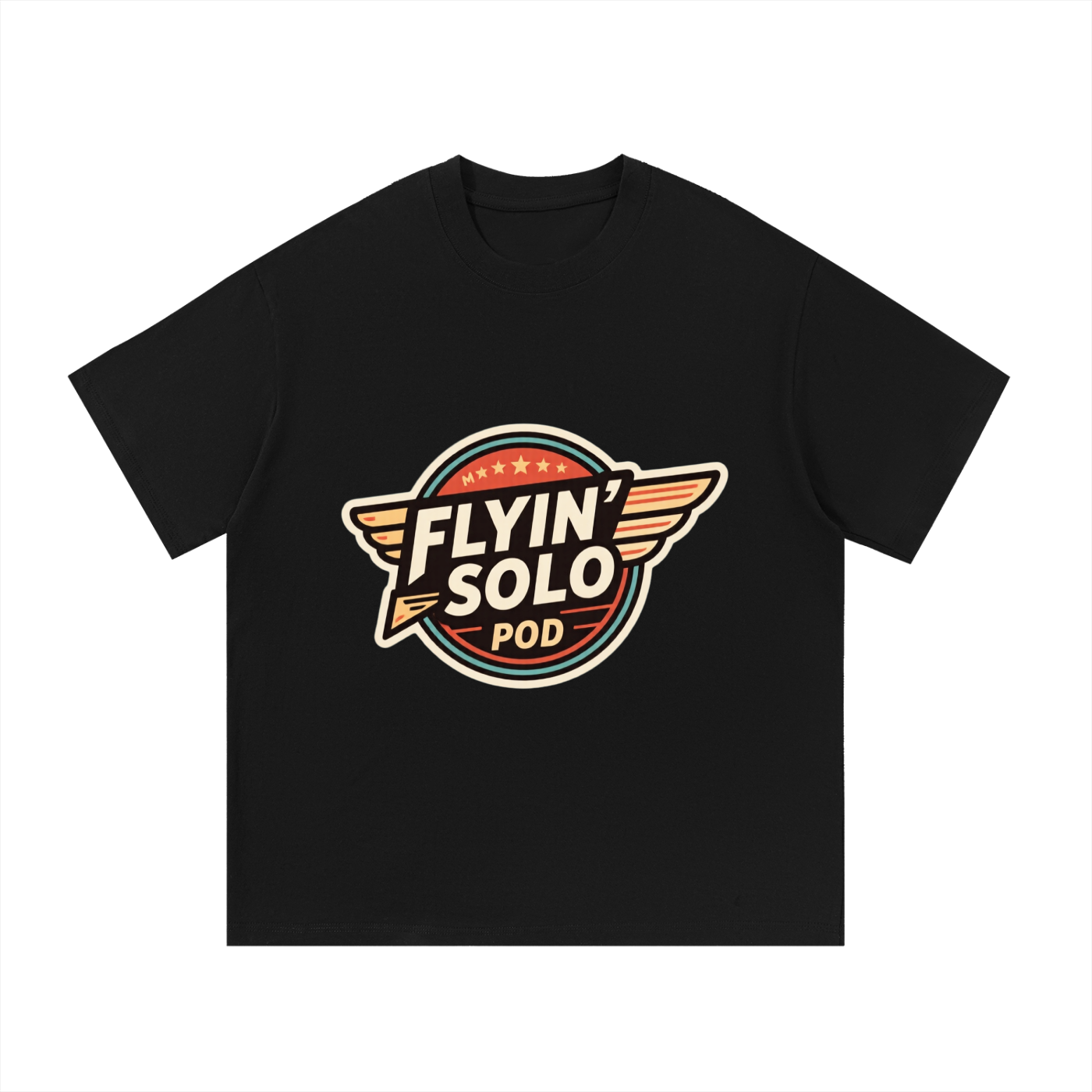 FLYIN' SOLO Winged Essential Cotton T-Shirt