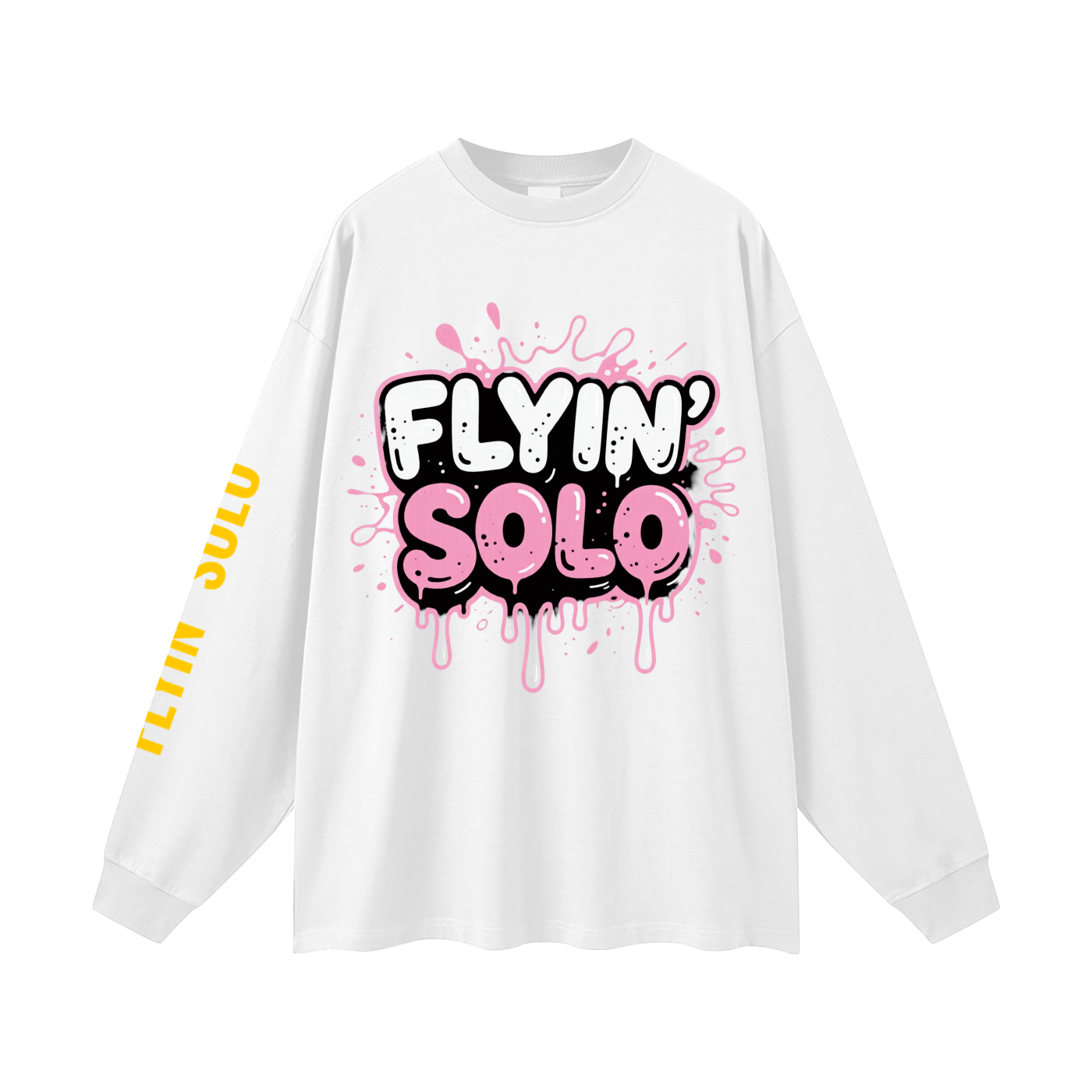 FLYIN' SOLO BubbleGum Explosion Long Sleeve T-Shirt