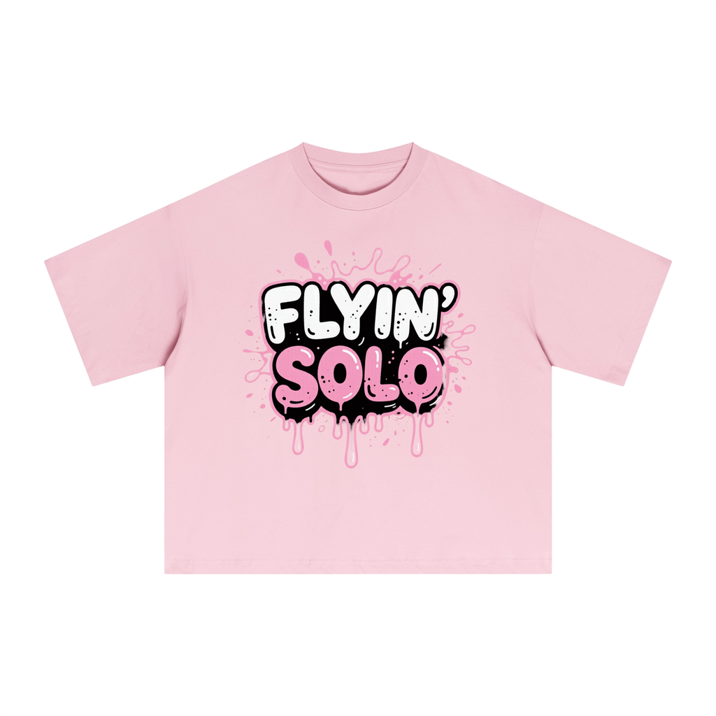 FLYIN' SOLO BubbleGum Explosion Essential Sorona Boxy T-Shirt