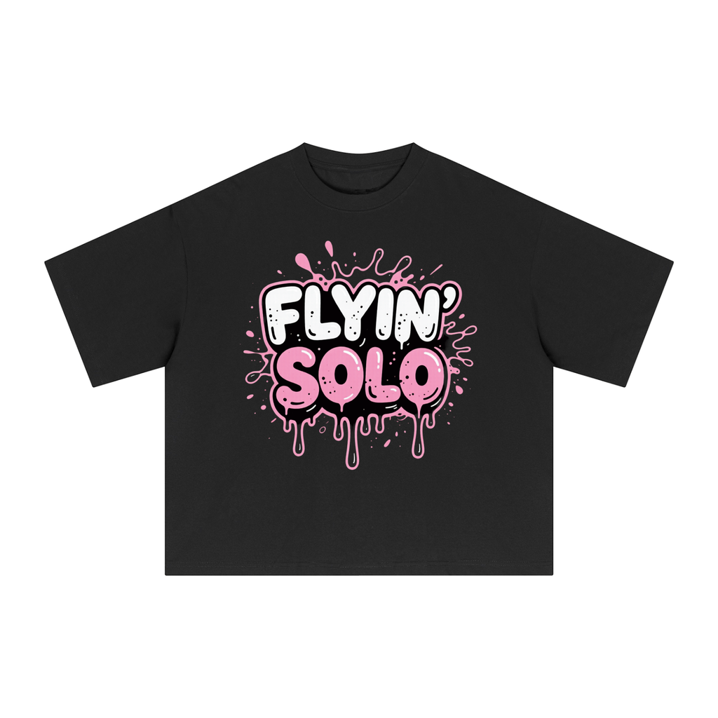 FLYIN' SOLO BubbleGum Explosion Essential Sorona Boxy T-Shirt